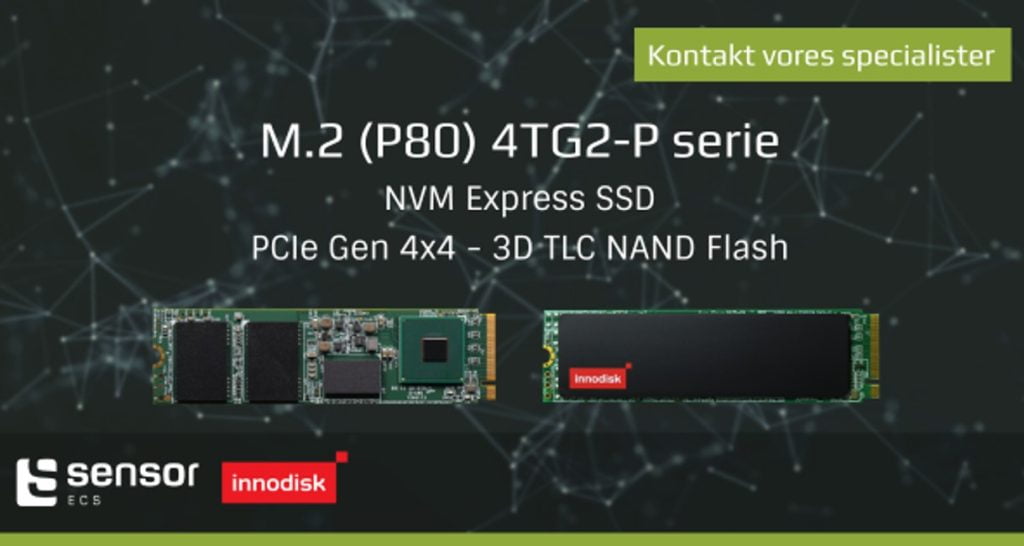 Dette billede illustrere Sensor ECS – M.2 (P80) 4TG2-P