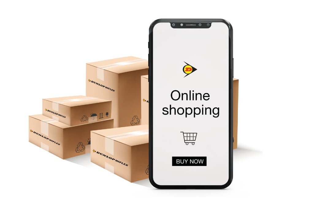 Dette billede illustrere Dunlop Hiflex Danmark lancerer online-shop