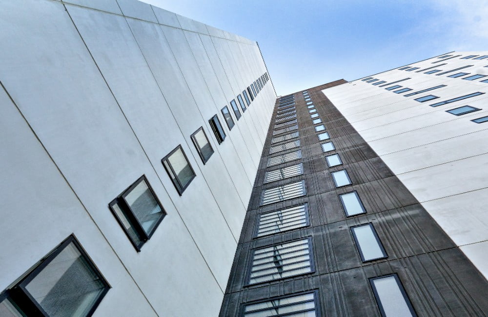 Dette billede illustrere Brandsikkerhed i top på højhuse med Colts varme-luftsluser