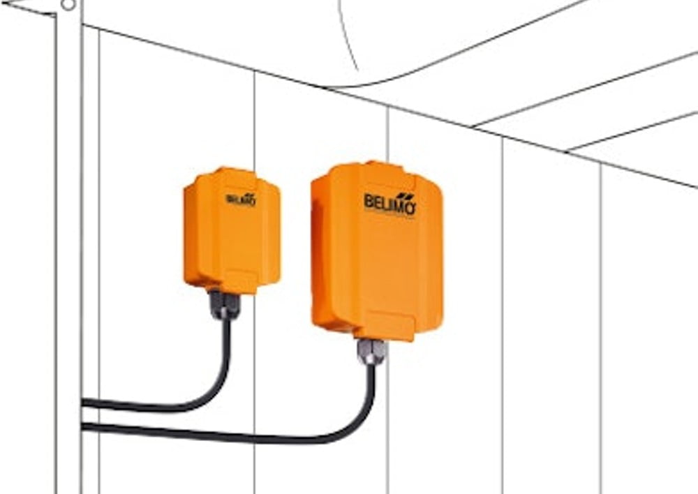 Dette billede illustrere Belimo – Nye flowventiler og flowsensorer – nemme at montere, nemme at indstille