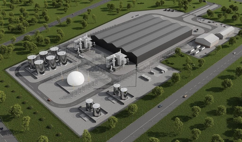 Dette billede illustrere igus partner Mura Technology planlægger sit første anlæg til kemisk genindvinding i Tyskland