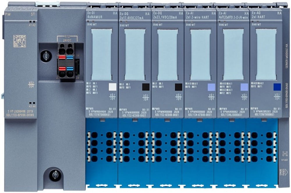 Dette billede illustrere Siemens – Ex-moduler, der kan benyttes i ET 200SP og ET 200SP HA