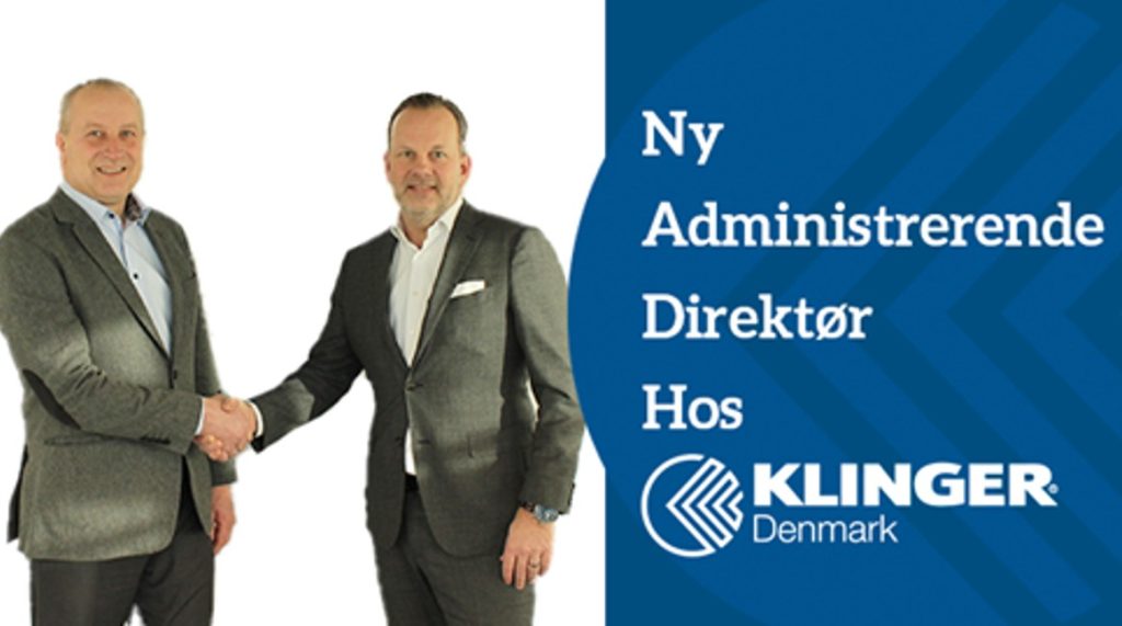 Dette billede illustrere KLINGER – Administrerende direktør skift