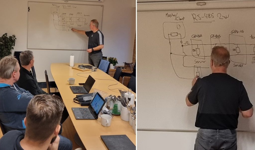 Dette billede illustrere GEOPAL har været på MODBUS kursus