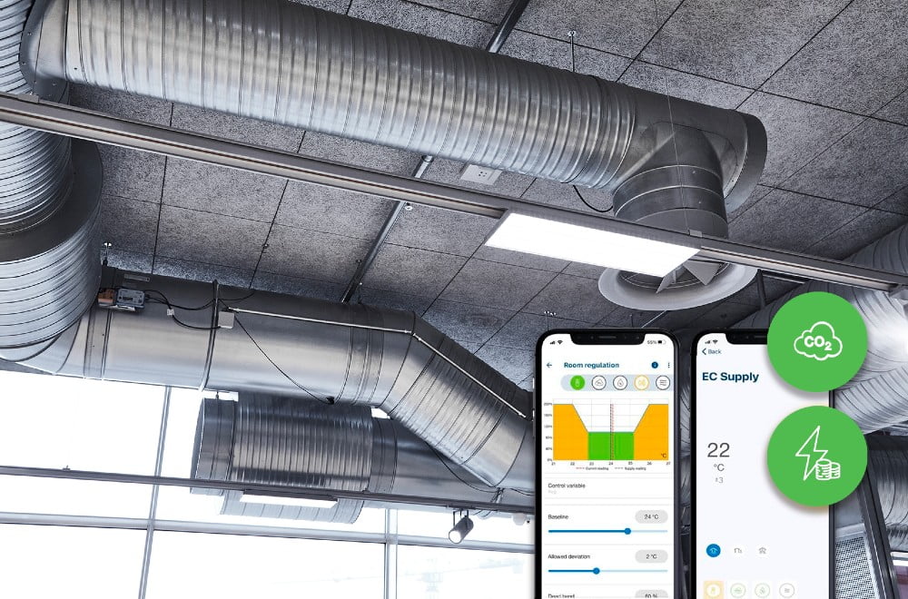 Dette billede illustrere Lindab – Videnskabelig artikel om godt indeklima og energibesparelser via behovsstyring og overvågning