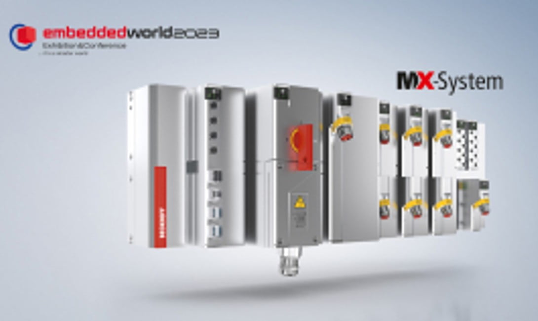 Dette billede illustrere Beckhoff på Embedded World 2023