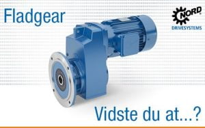 Dette billede illustrere NORD Drivesystems – Hvad ved du egentligt om fladgear fra NORD Gear?