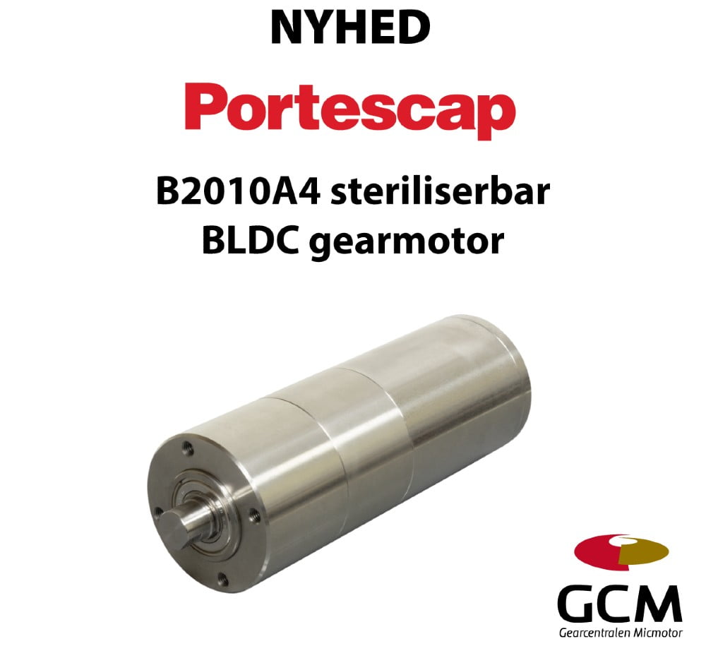 Dette billede illustrere GCM – Unik steriliserbar BLDC gearmotor på 50 mm