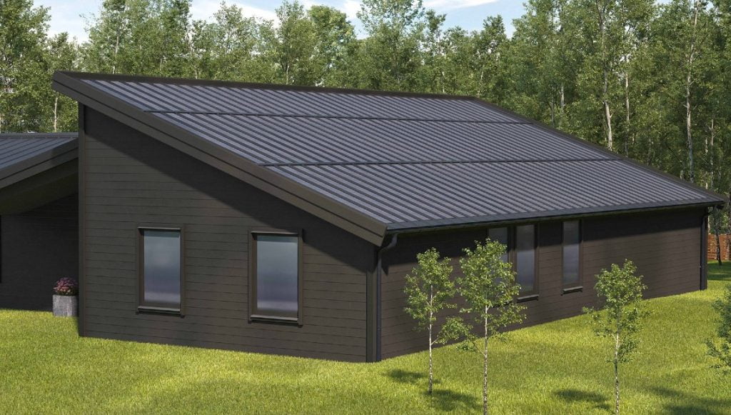 Dette billede illustrere Lindab SolarRoof 2.0