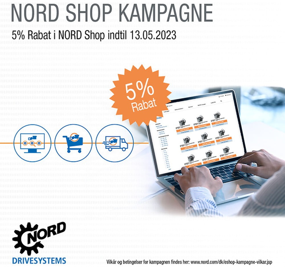 Dette billede illustrere NORD Shop: Identificér og bestil reservedele online