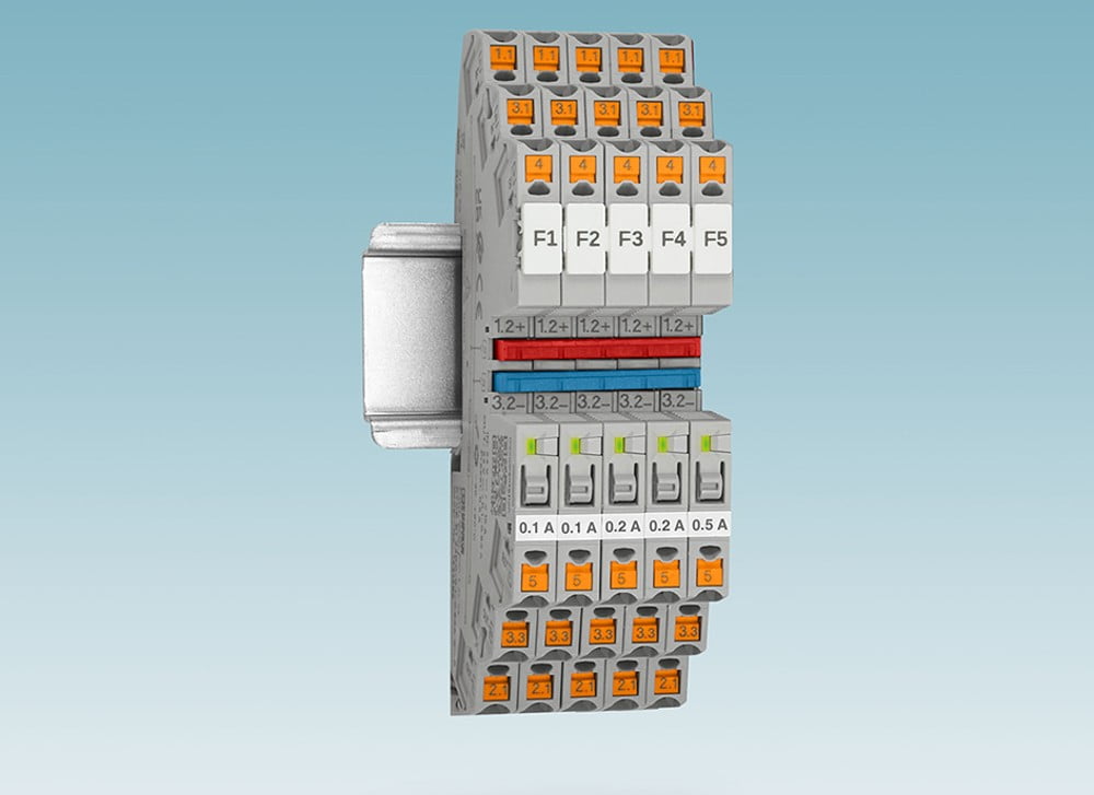 Phoenix Contact - Elektronisk finsikring til DIN-skinner