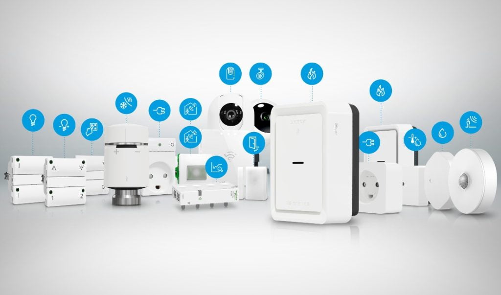 Schneider Electric - Dobbeltsikret røgalarm med smart home-teknologi