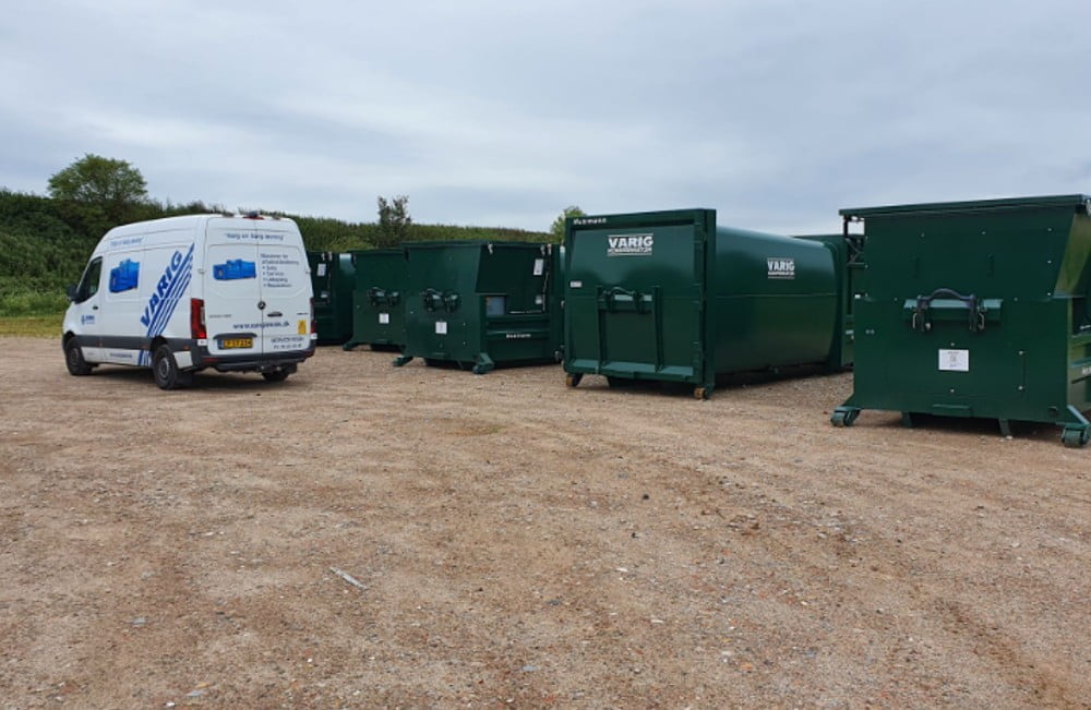 Så er de sidste 4 mobilkomprimatorer leveret af i alt 10 nye maskiner fra Varig Teknik & Miljø A/S