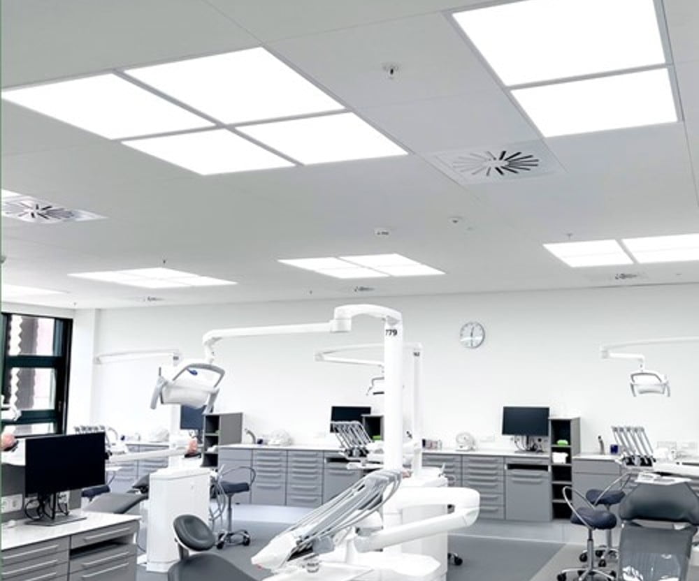 1500 lux LED paneler ved tandlægeskolen KU ved Panum Instituttet