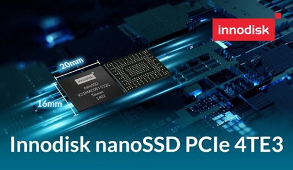 Innodisk Introducerer den Første PCIe nanoSSD 4TE3 med kompakt størrelse, pålidelighed og ydeevne