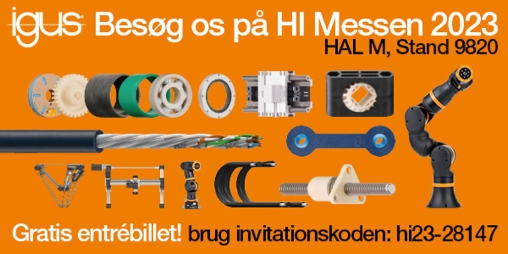 Igus - Tech up, cost down: Vi er på Hi Messen 2023