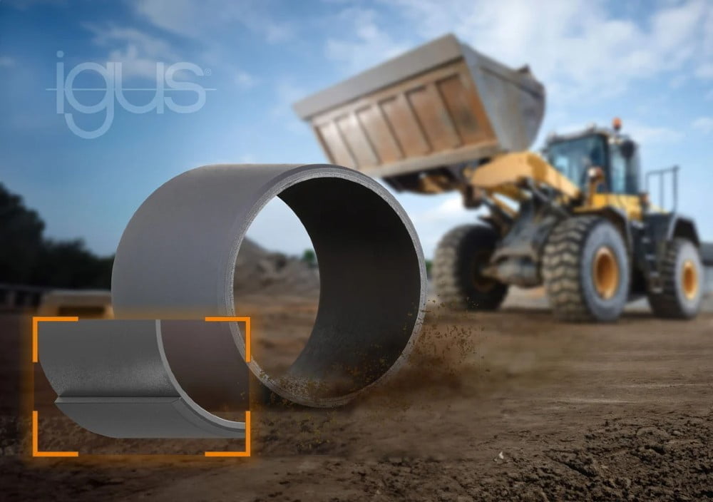 igus udvikler et to-komponent sprøjtestøbt glideleje til høje mekaniske belastninger