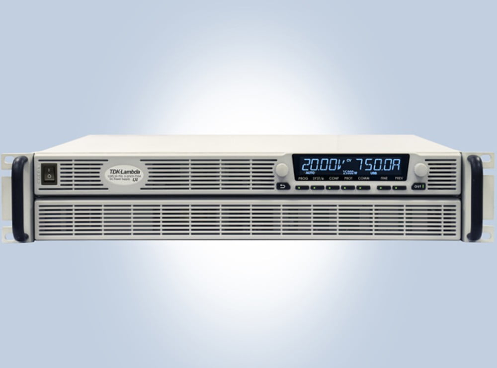 TDK-Lambda - Programmerbar strømforsyningsserie udvidet med 15kW og 22,5kW modeller i 2U og 3U høj