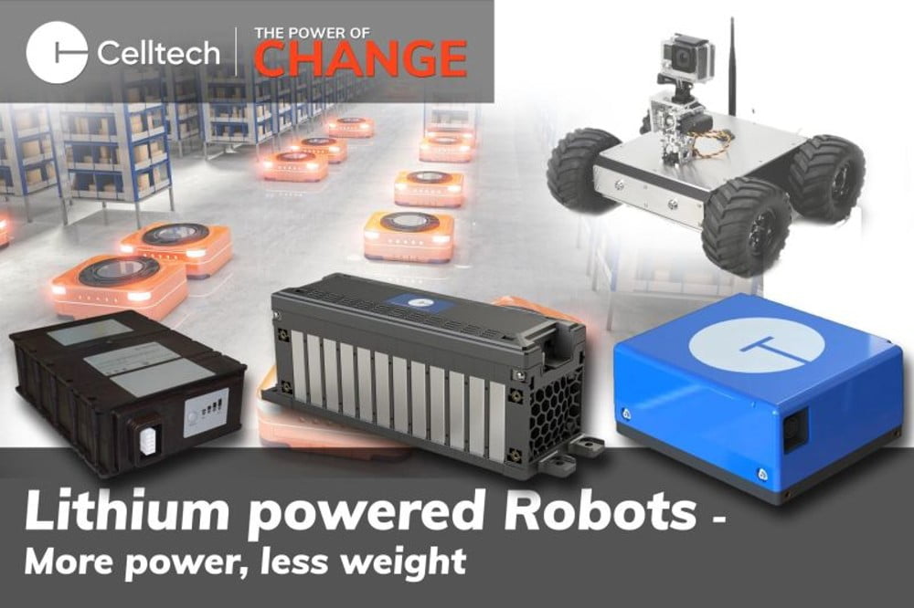 Celltech fører batteriløsninger til Robotter