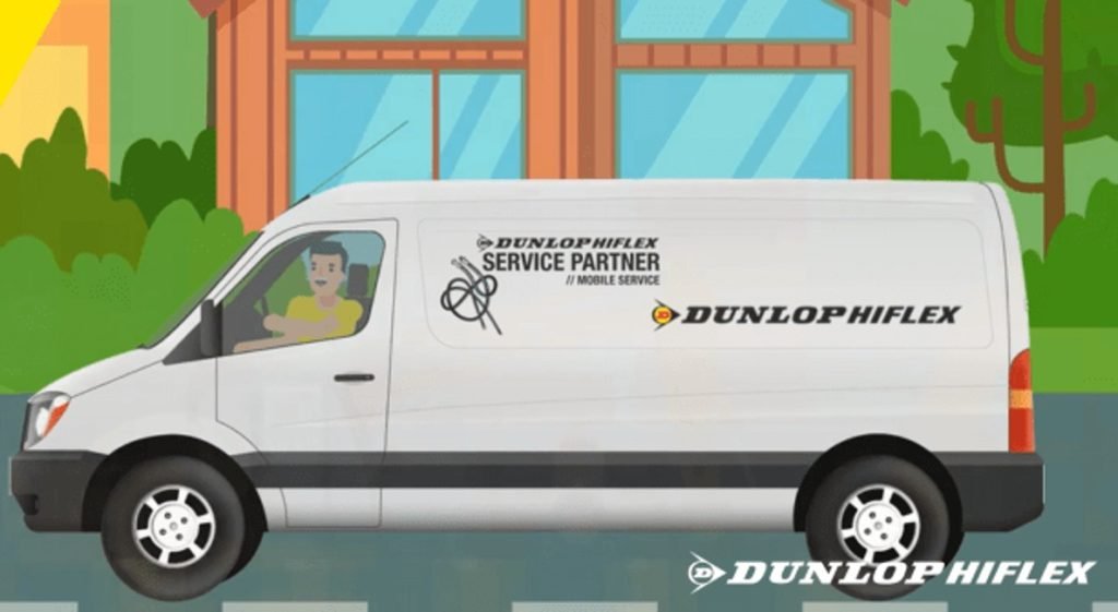 Dunlop Hiflex - Vi lancerer vores landsdækkende mobile slangeservice!