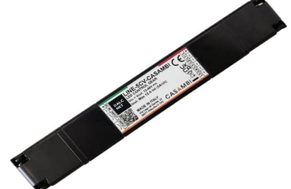 Line 5CV, fra DALCNET, er en fem kanals udgangs LED-dæmper, der forhandles af Power Technic. 