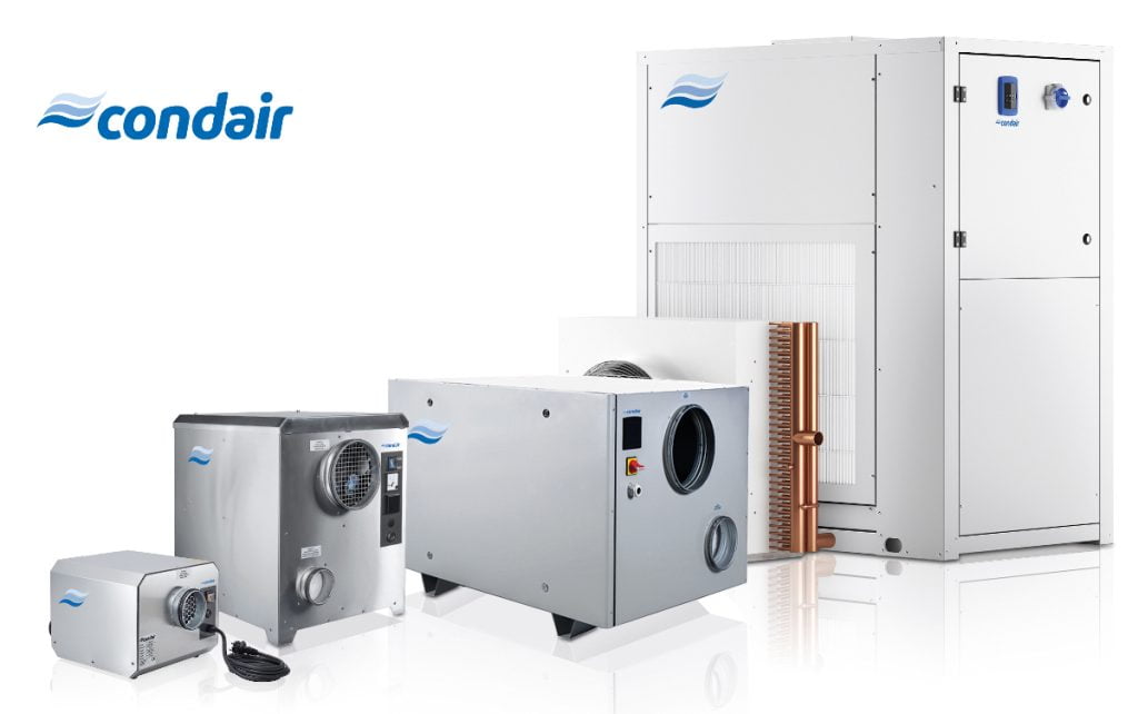 Condair har et bredt produktudvalg, og vi hjælper både virksomheder, rådgivere og installatører med at finde det rette affugtningsanlæg
