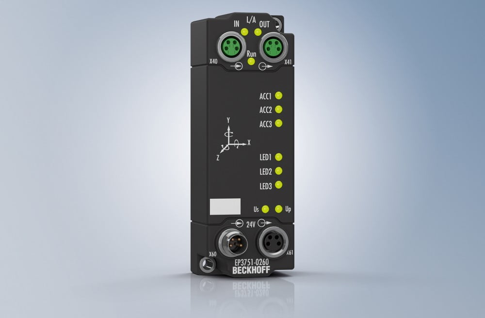 EtherCAT Box-modul med accelerometer og gyroskop i ét