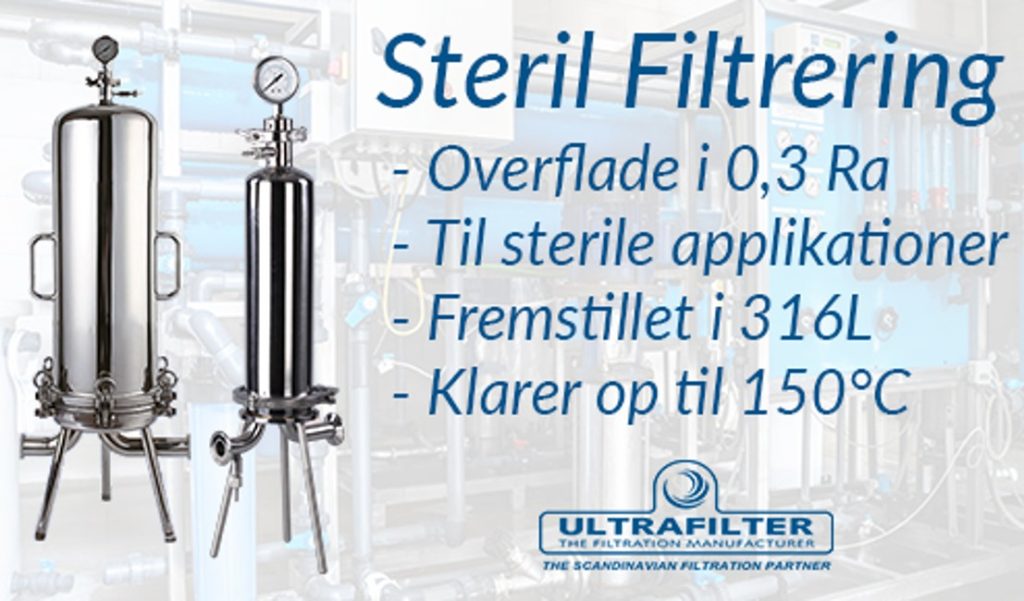 Væskefiltrering med sterile filterhuse