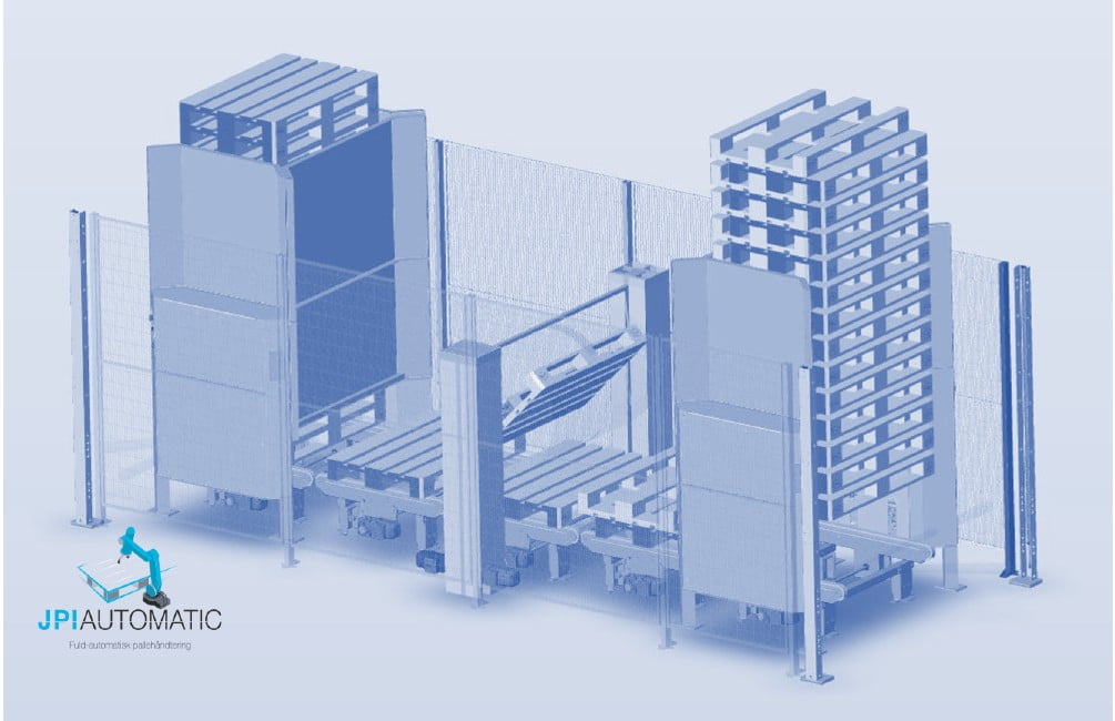 Automatisk palle ind og udfletning
