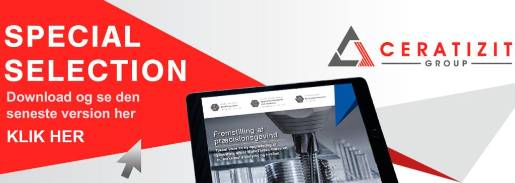 CERATIZIT Scandinavia har udgivet det seneste af sine ”Special Selection” aviser