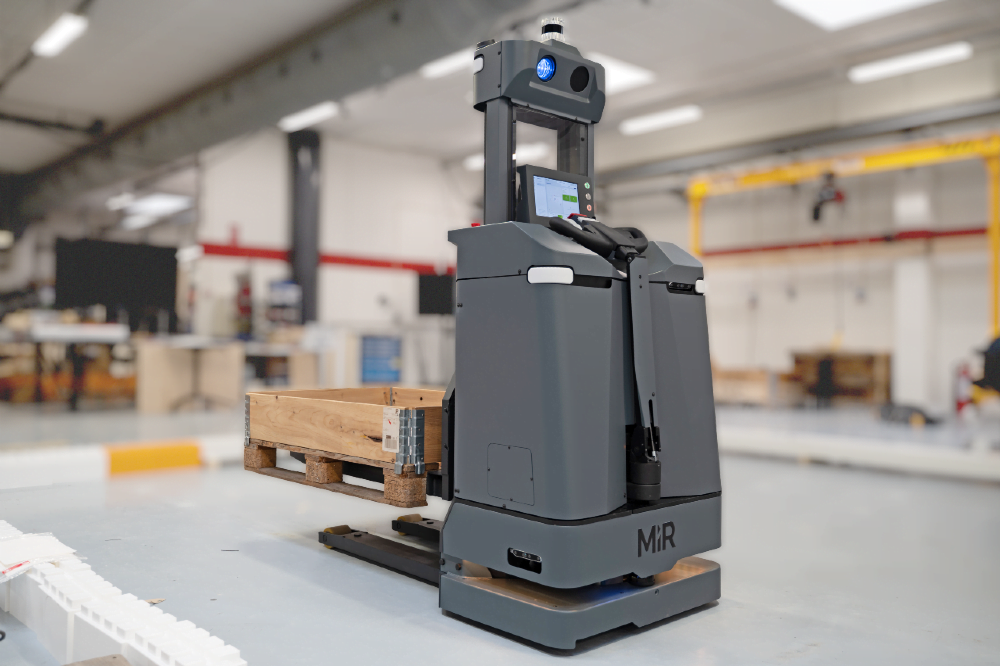 MiR1200 Pallet Jack - Revolutionerer pallehåndtering med hjælp fra kunstig intelligens