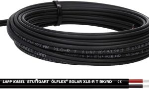 Ekstra robust solcelleskabel med beskyttende flet af specialstål