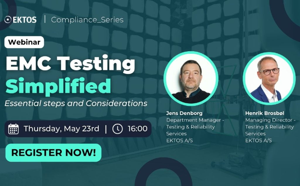 Webinar fra EKTOS - EMC-test forenklet, væsentlige trin og overvejelser