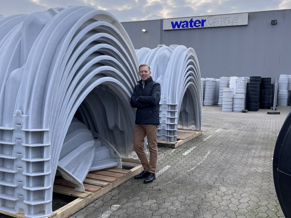 Entreprenører kan spare op til 75 % i arbejdstid ved at bruge WaterCares faskinetunnel frem for kassetteløsninger