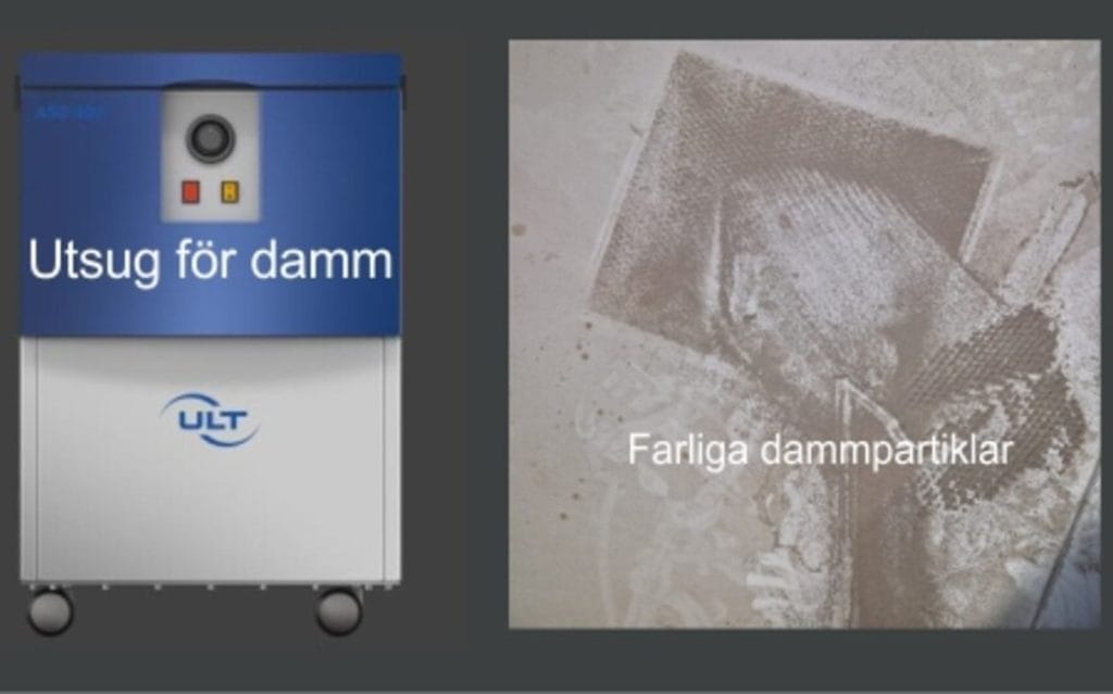 Skadeligt støv opstår ved behandling af MDF-materiale