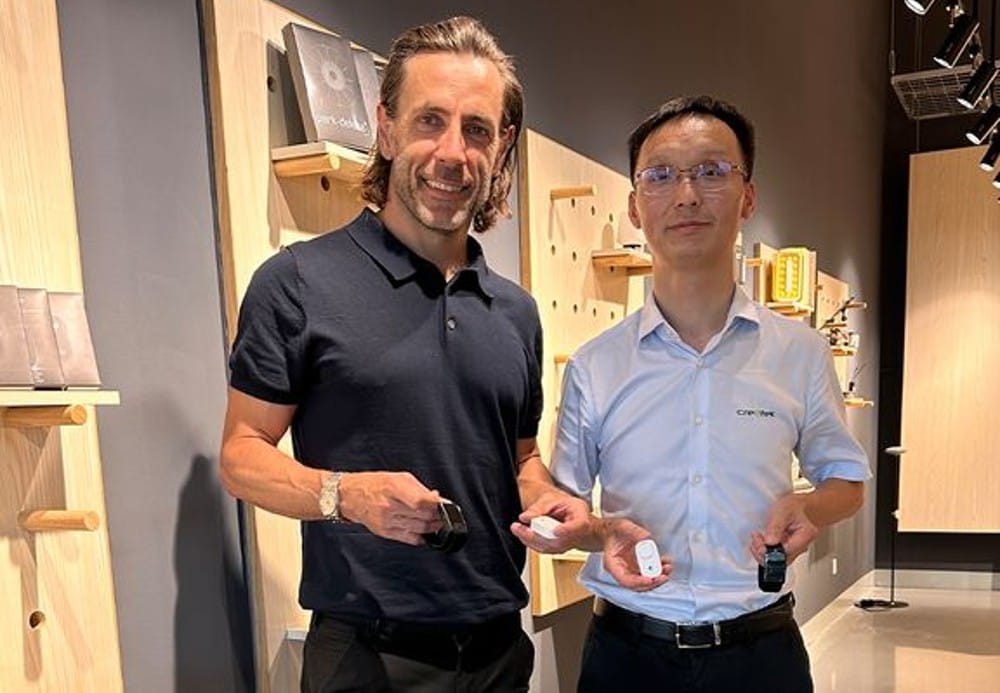 Fra venstre: Cristiano Cairo, CCO for Pison Technology, og Yilin Pei, CEO for Cre8tek China.