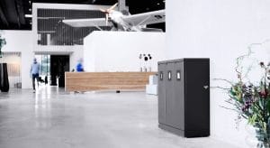 Med vores løsninger vil vi gøre affaldssortering til en naturlig del af hverdagen og indretningen i virksomheder, kommuner og regioner