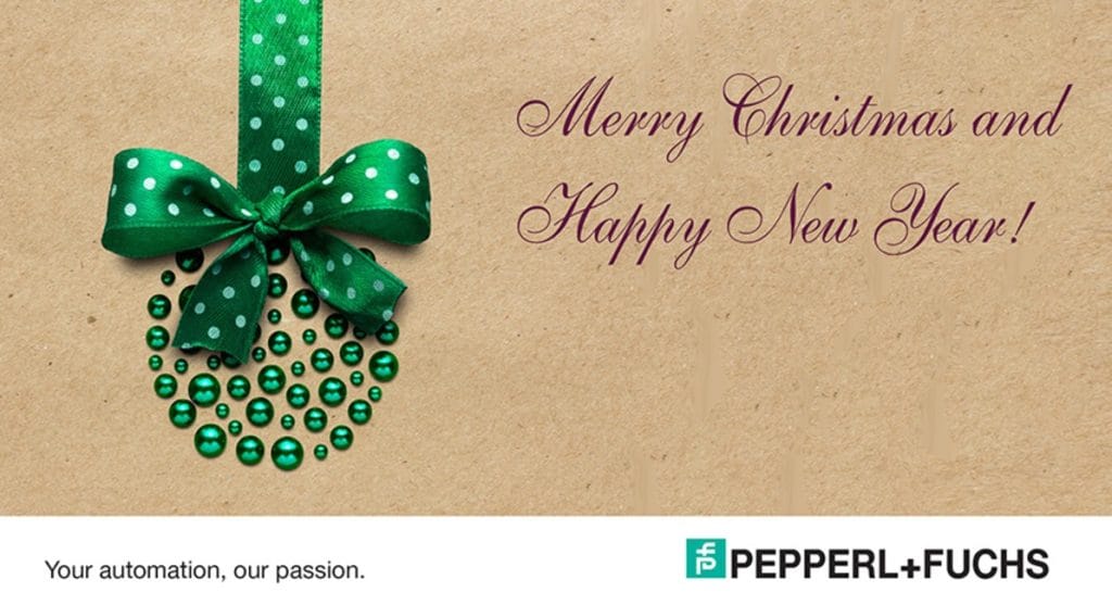 Dette billede illustrere Pepperl+Fuchs ønsker glædelig jul