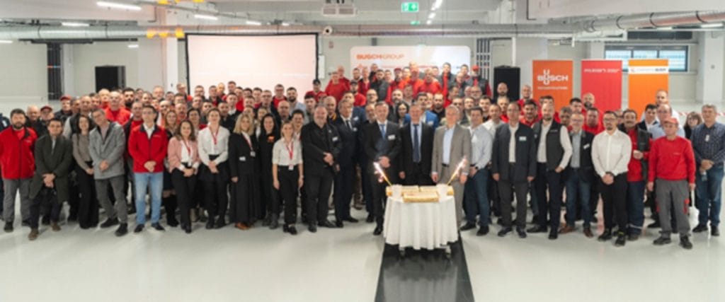 Busch Group fejrede indvielsen af nye Pfeiffer-lokaler i Rumænien, fødselsdagen for Busch Rumænien og etableringen af Composites Busch i Rumænien. Kilde: Busch Group