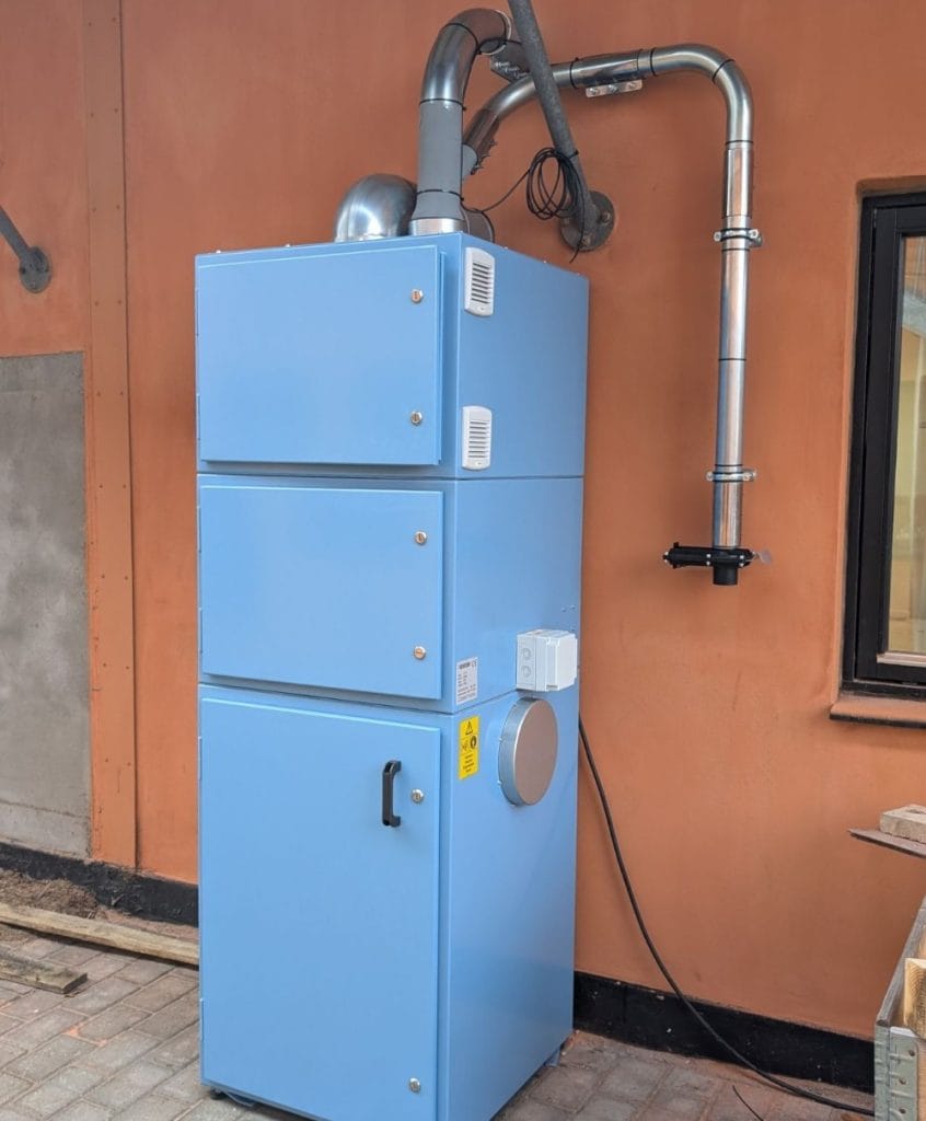 FlexAir har installeret nyt spånsugeanlæg