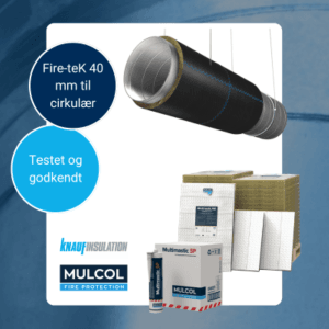 Unik løsning til store udsparinger og brandisolerede cirkulære ventilationskanaler