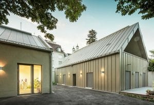 PREFA - Glaspusteri med moderne aluminium