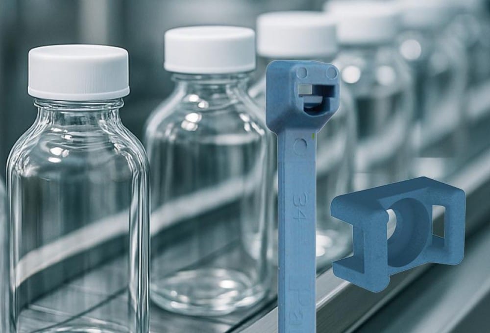 Antibakterielle kabelbindere til fødevare- og medicinalindustri