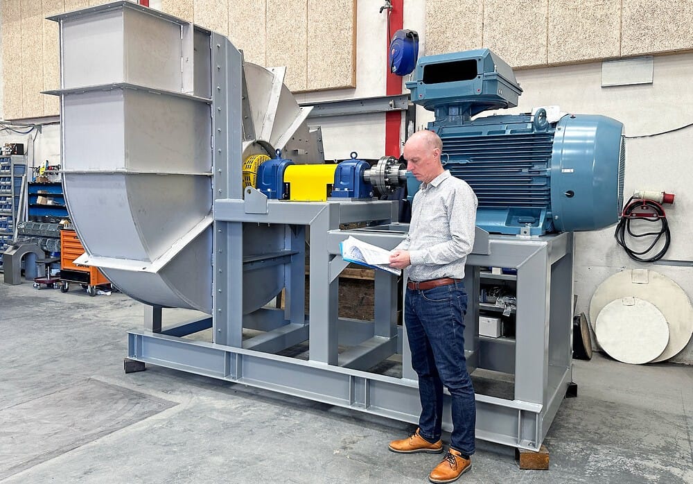 Røggasventilator fra BarkerBille til dansk kraftvarmeværk