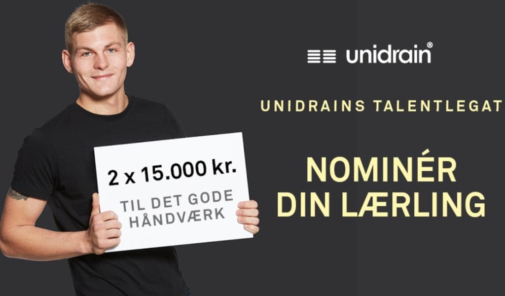 Skal din lærling modtage Unidrains talentlegat 2025?