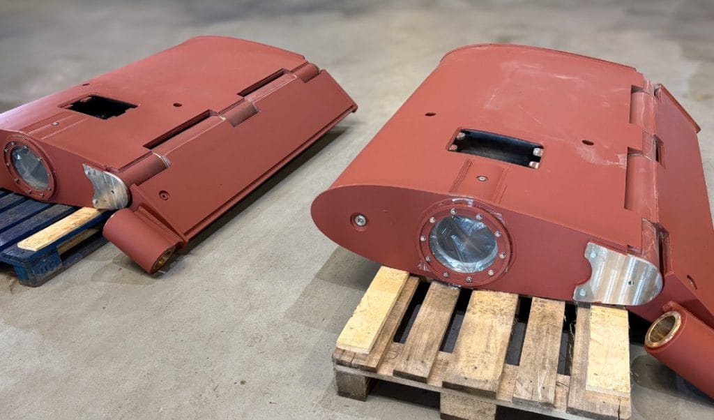 Dobbelt flap-ror leveret til Freire Shipyard