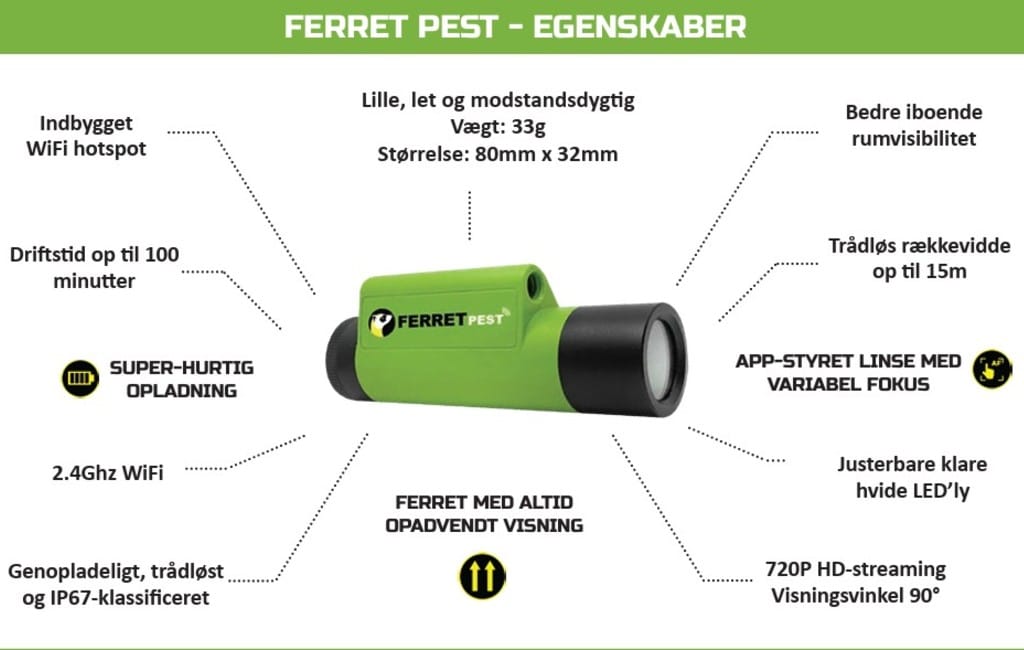 Trådløst inspektionskamera fra Pelsis