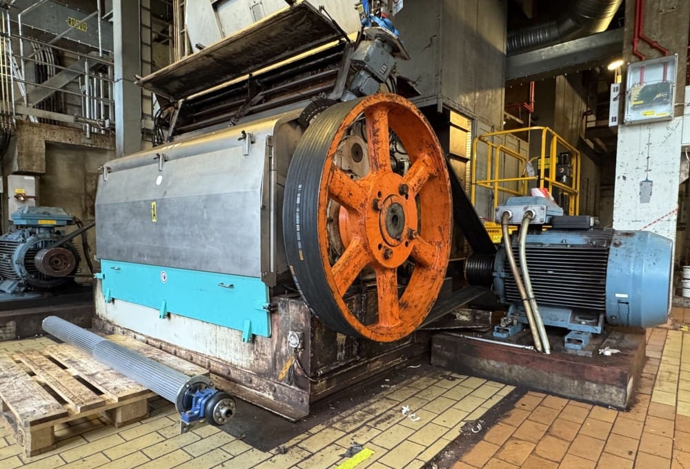 Thybotech Industriservice ApS har udført renovering af to Bühler valser ved en af deres kunder onsite.