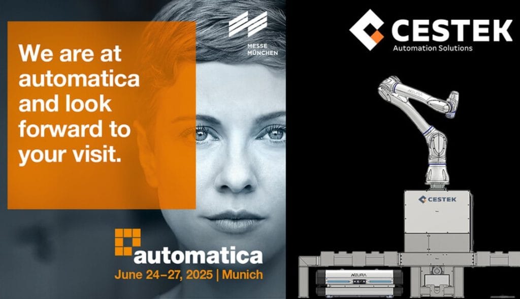 CESTEK Palletizer udstilles på Automatica med NEURA Robotics
