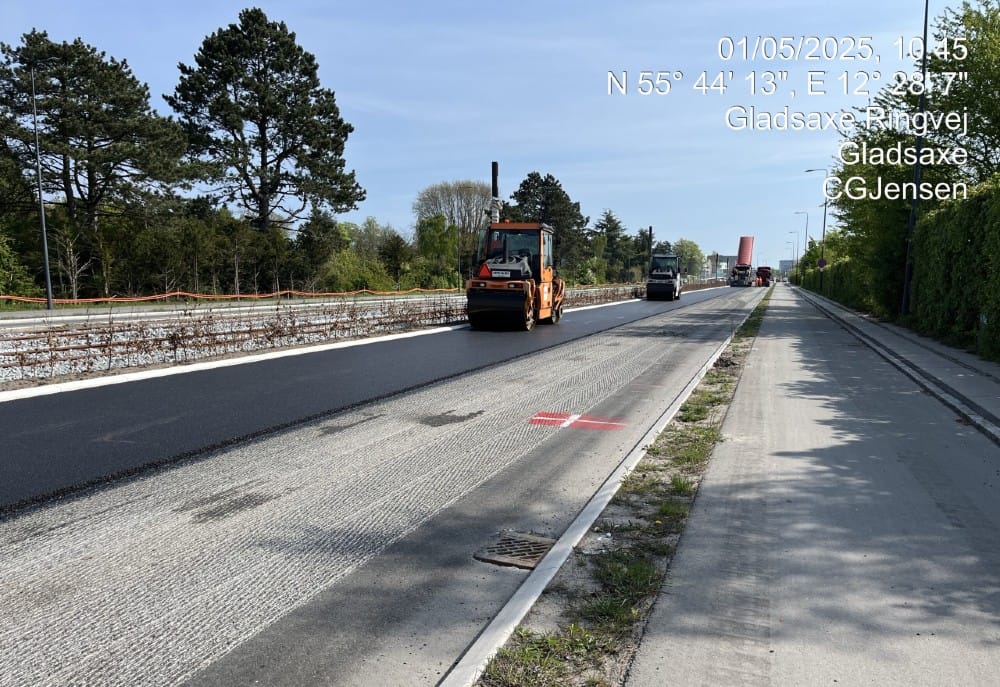 CG Jensen udfører slidlag på Hovedstadens Letbane
